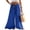 Dark Blue, variant on Women's High Waist Cotton Linen Wide Leg Pants with Pockets & Woven Square Buckle Belt, Lightweight Flowy Palazzo Trousers, Solid Casual Beach Vacation Pants(BlackL)
