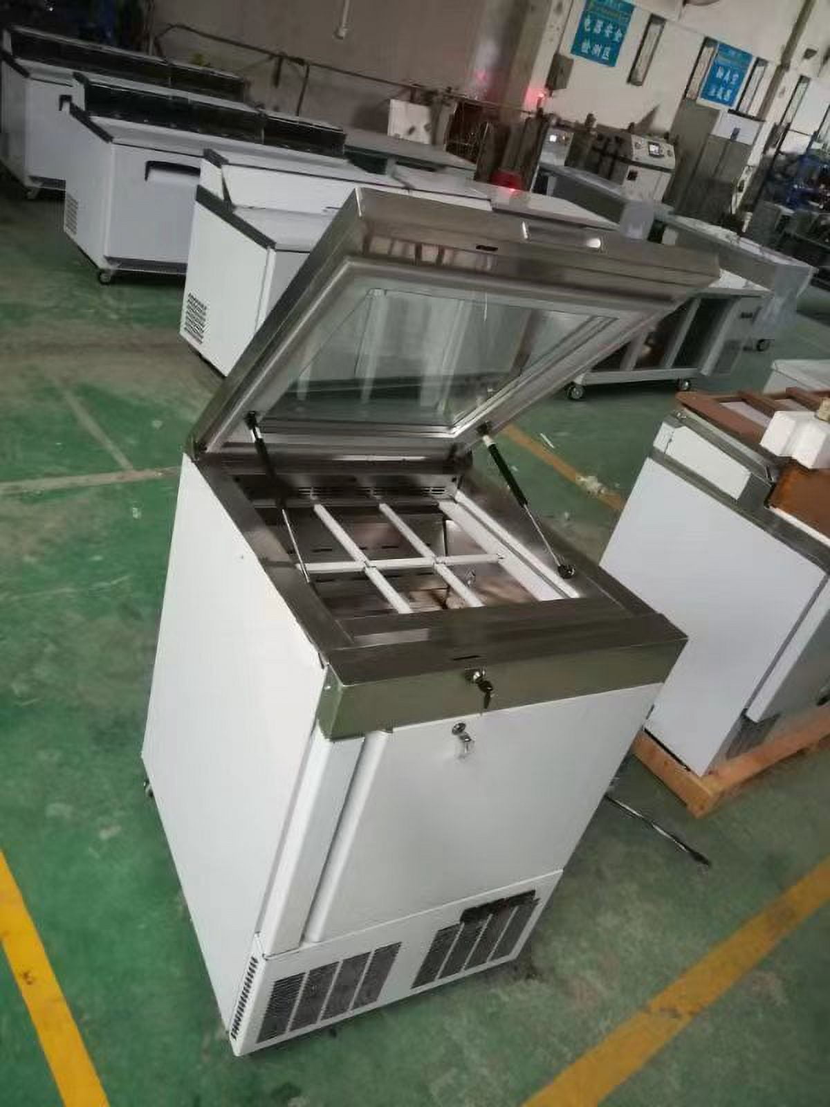 Kolice Commercial Desktop 6 Drums Ice Cream Display Showcase Freezer,Tabletop Ice Cream Display Freeze
