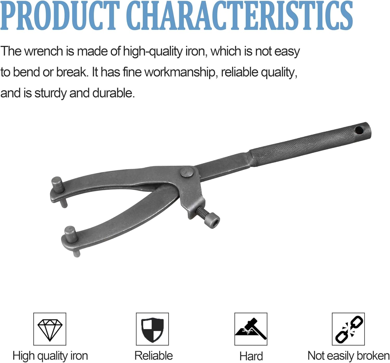 MKEUDQ-Adjustable Wrench Clutch Adjustable Wrench Holder, Suitable for Different Flywheel Distances and Sizes(1Pack)