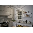 thumbnail image 6 of Kichler Taubert Mid-Century Modern 1 Light Black with Brass Foyer Pendant Light, 6 of 9