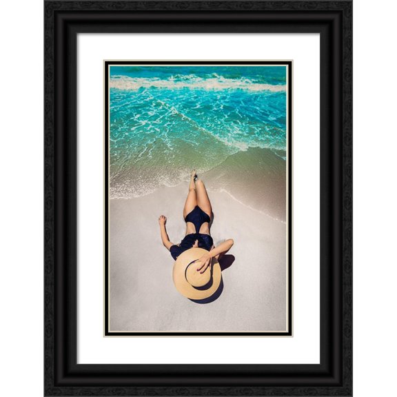 Carvalho, Jackson 11x14 Black Ornate Wood Framed with Double Matting Museum Art Print Titled - Color Tones