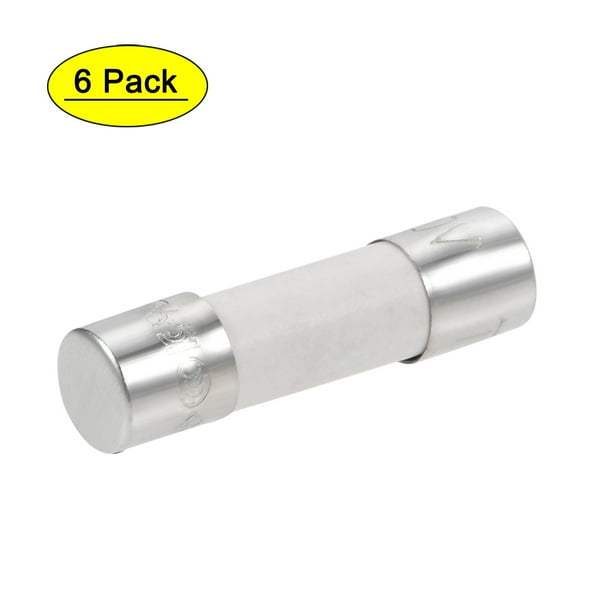 Fusible de cartucho automotriz 1A 250V 5x20mm de reemplazo de ruptura lenta para amplificador de alarma de audio de estéreo de automóvil 6 piezas