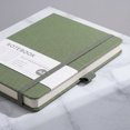 thumbnail image 6 of A5 Hardcover Lined Journal Notebook with Elastic Closure and Pen Loop for Office Meetings, Daily Planning and Travel, Green, 6 of 7