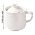 thumbnail image 2 of Rice Cooking Mug, Ceramic Microwave Cooker with Lid and Handle, 1 Cup Size for Rice Porridge and Soup, Space Saving Tableware for Home Kitchens, Dorms, and Offices, 2 of 3