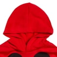 thumbnail image 6 of Disney Mickey Mouse Baby Boys' Fleece 2-Piece Hoodie and Pants Set Red Grey, 6 of 10