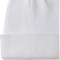 thumbnail image 3 of Gorro de punto JAMW Sencillez Blanco Talla Mediana, 3 of 5