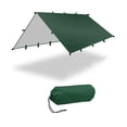 thumbnail image 1 of Eigraketly Toldo parasol impermeable para jardín, cubierta de protección solar, portátil, para acampar, escalar, viajar, pescar, playa, lona, carpas Verde 4x4m, 1 of 6