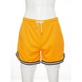 thumbnail image 3 of Vxuxlje Kids Boys Athletic Shorts 2-in-1 Quick Dry Mesh Basketball Shorts Gym Running Sports Shorts Yellow S, 3 of 7