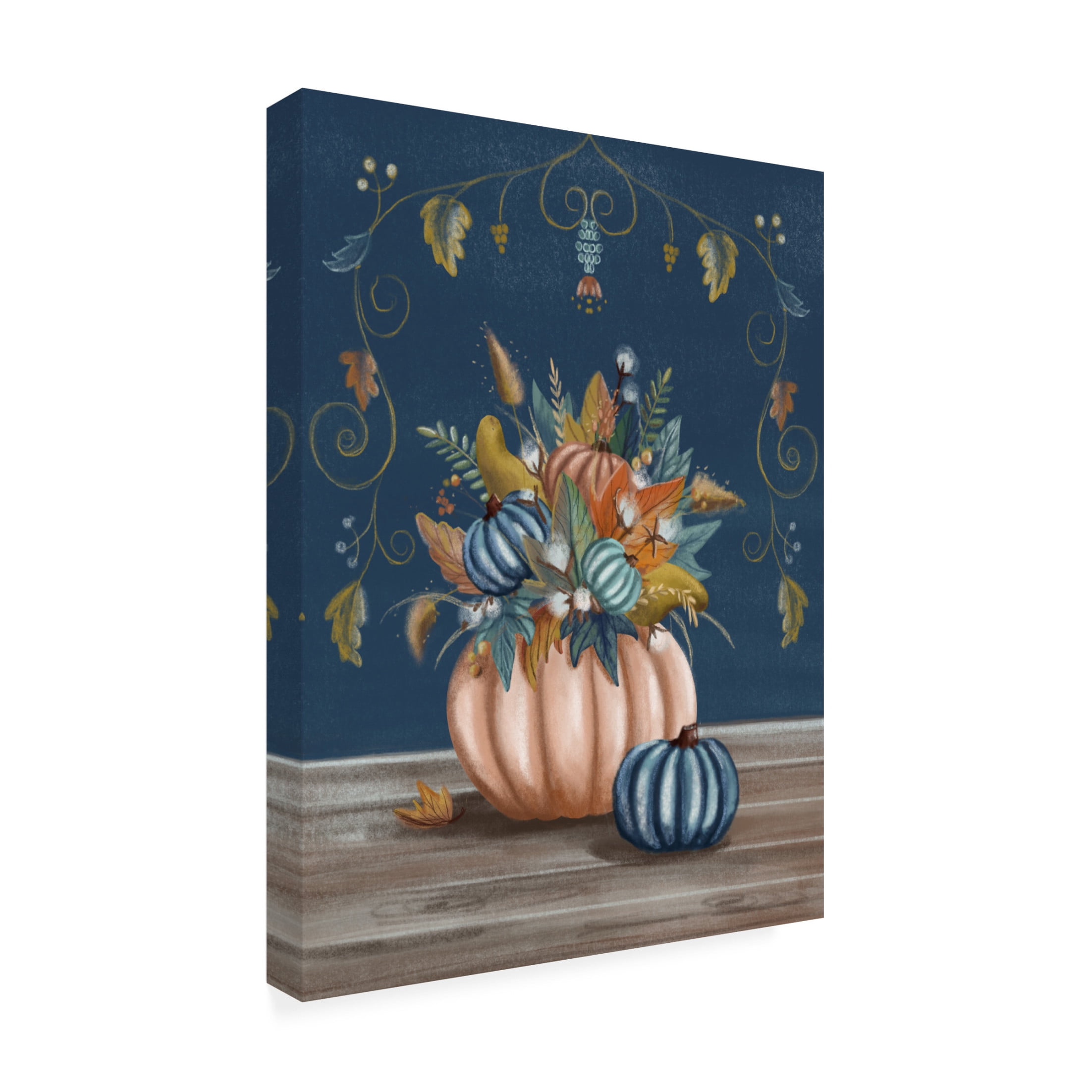 Canvas Wall Art - Christine Rotolo 'Pumpkin Spice 2' Wall Art for Living Room, Bedroom, or Office Décor by Trademark Fine Art - 14 x 19 Inches
