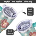 thumbnail image 4 of Gobelet 40 Oz avec Poignée et Paille Isolé Double Paroi en Acier Inoxydable Tasse de Voyage Boîte Cadeau Gobelet Réutilisable Tasse de Café de Voyage pour Bureau Tasse de Bière Isolée Portable pour Boissons Chaudes et Froides, 4 of 5