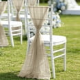 thumbnail image 5 of AUNVITO Beautiful Gauze Chair Back Flower Chair Sash 8 x 108 Inch No Accessory for Wedding Party Home Decoration and Event Styling, 5 of 6