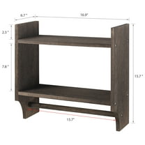 Wall-Mounted Bath Towel Rack - Olive Green