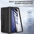 thumbnail image 2 of Dteck for Galaxy Z Fold 6 Phone Case with Kickstand, Full Body Case with Built-in Screen Protector & Magnetic Hinge Protection PU Leather Protective Cover for Samsung Galaxy Z Fold 6 5G,Black, 2 of 6