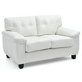 thumbnail image 3 of Glory Furniture Gallant Faux Leather Loveseat in White, 3 of 6