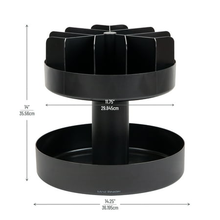 Mind Reader - Supreme Lazy Susan Snack Organizer - Black