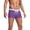 Purple, variant on Gyexs Mens 3 Inch Swim Trunks Swimwear Quick Drying Elastic Waistband Short Swim Shorts Swim Trunks with Zipper Pocket Training Red, Size M