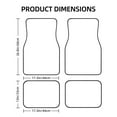 Avocado Design Pattern Front And Back Car Mats 045109