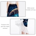 thumbnail image 2 of Whale Chic Chiffon Beach Dress with Polyester Straps - for Beach Skirts, 2 of 6