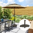 thumbnail image 2 of Outsunny Base Ronde pour Parasol de Patio avec Roues, Support de Parasol en Résine Bronze, 2 of 10
