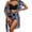 Multicolor, variant on Swimsuits for Women 2 Piece Bathing Suits Tropical Island Swimwear Floral Print Bikini Three Piece Tankini Outfit For