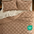 thumbnail image 6 of U by Bedsure 3 Pieces Taupe Comforter Set, Queen, Boho Tufted Checkered Farmhouse Bedding Comforter Set, 1 Plaid Geometric Comforter and 2 Pillow Shams, 6 of 7