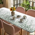 thumbnail image 3 of Sage Green Spring Floral Table Cloths for 8 Foot Rectangle Tables, Watercolor Elegant Pastoral Flowers Patio Waterproof Elastic Fitted Tablecloths, Washable Rectangular Table Cover for Camping, 3 of 8