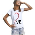 thumbnail image 2 of EQWLJWE Matching Shirts for Couples Love - LO VE - Valentine's Day T-Shirt for him and her Personalized Matching Couples, 2 of 5