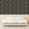 thumbnail image 3 of Ambesonne Celestial Peel & Stick Wallpaper for Home, Crescent Character Faces, 13"x36", Earth Yellow and Dark Grey, 3 of 5