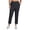 Charcoal, variant on RBX Active Women's Plus Size Ribbed Side Woven Ankle Pant With Pockets