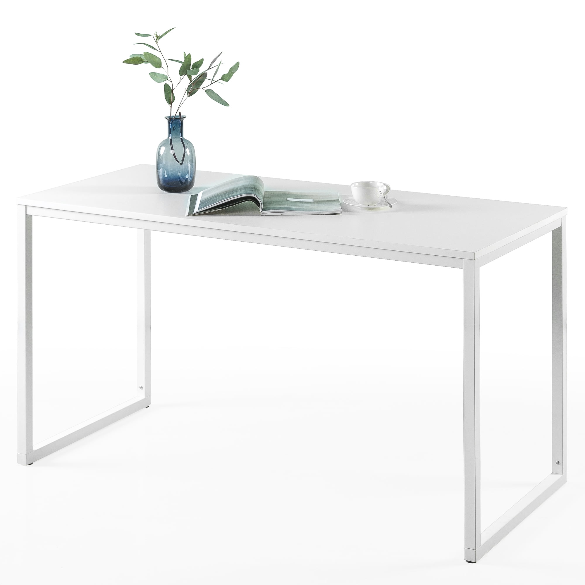 Bellamy Studios Jennifer 55" x 29" White Frame Desk, White