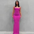 thumbnail image 1 of 2023 Summer Women Sexy Spaghetti Strap Black Skims Long Dress Y2k Sleeveless Solid Skinny Bodycon Trumpet Maxi Dresses VestidosM Gao Jinjia LED, 1 of 2