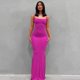 thumbnail image 1 of 2023 Summer Women Sexy Spaghetti Strap Black Skims Long Dress Y2k Sleeveless Solid Skinny Bodycon Trumpet Maxi Dresses VestidosS Gao Jinjia LED, 1 of 2