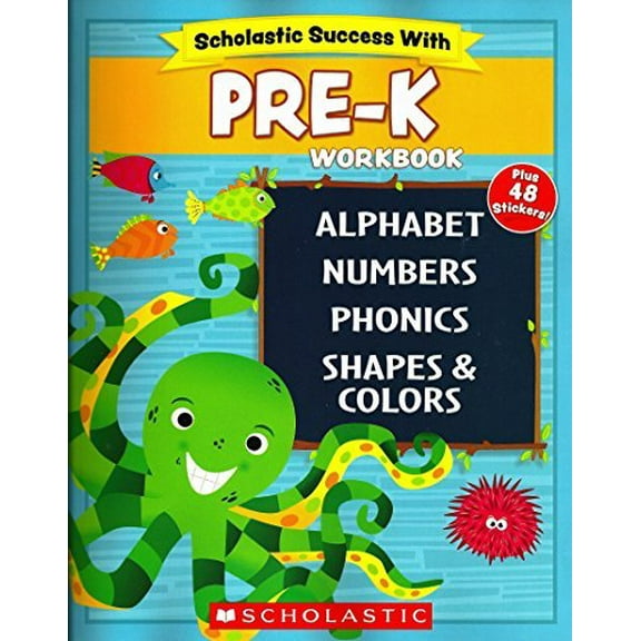 Pre-Owned Scholastic - PRE-K Workbook with Motivational Stickers (Scholastic Success With) Paperback