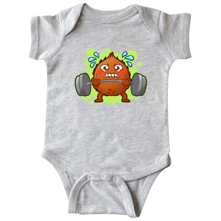 

Inktastic Weightlifting Gift Funny Coconut Lifter Gift Baby Boy or Baby Girl Bodysuit