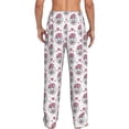 thumbnail image 3 of Xecao Cute Poodle Dog Men's Straight Lounge Pajama Pants: The Ultimate in Comfortable Sleepwear, 3 of 9