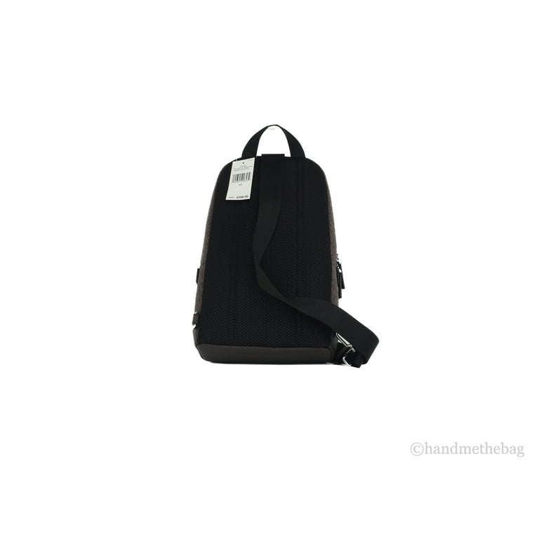 sandsynlighed Spille computerspil mumlende Michael Kors Cooper Medium Brown Signature Neon Stripe Backpack Sling Pack  Bag - Walmart.com