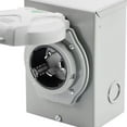 thumbnail image 1 of RV Power Outlet Panel Box Electrical Receptacle Panel Receptacle Panel Plug 50Amp NEMA SS2 50, 1 of 5