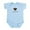 Sky Blue, variant on CafePress - Mimi's Little Monkey BOY Infant Bodysuit - Baby Light Bodysuit, Size Newborn - 24 Months