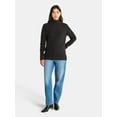 thumbnail image 2 of Time and Tru Women’s and Women’s Plus Turtleneck Sweater with Cable Sleeves, Midweight, Sizes XS-4X, 2 of 5