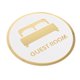 thumbnail image 3 of Letrero acrílico para puerta de inodoro, placa adhesiva de señalización para puerta de baño, calcomanías de baño, letrero de baño 3D, símbolo de inodo Habitación de huéspedes Macarena Signo de baño, 3 of 8