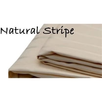 Organic Cotton Body Pillowcases - Cylindrical 9 x 60" Natural Luxury Stripe