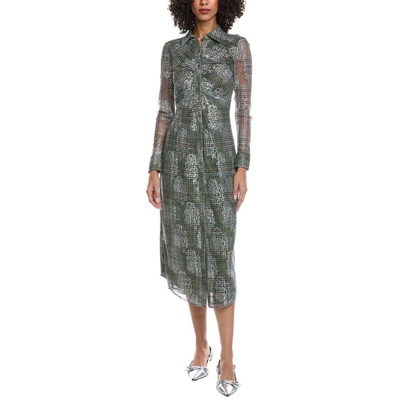 Ramy Brook womens Wyatt Midi Dress, XL, Green