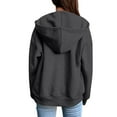 thumbnail image 6 of Mlzmgr Hoodies for Women Fleece Full Zipper up Drawstirng Loose Fitted Sweatshirts with Pockets Casual Sports Jackets, 6 of 7
