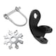 thumbnail image 1 of Acoplador Universal para Remolque de Bicicleta Conector de Fijación de Asientos para Niños de Acero, 1 of 8