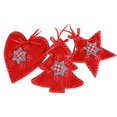 thumbnail image 1 of DIY árbol de Navidad copos de nieve corazón estrella colgante colgante tela no tejida árbol de Navidad adornos para el coche en casa 3 piezas Kearding JR0926-01, 1 of 6