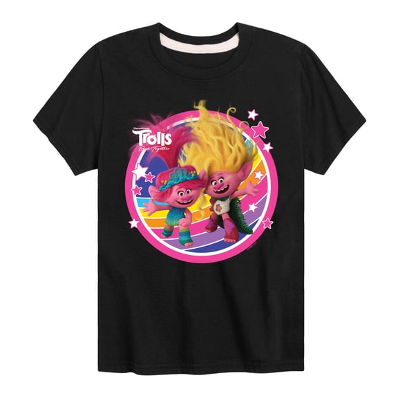 Trolls - Band Together - Poppy Viva Rainbow - Toddler and Youth Short Sleeve Graphic T-Shirt