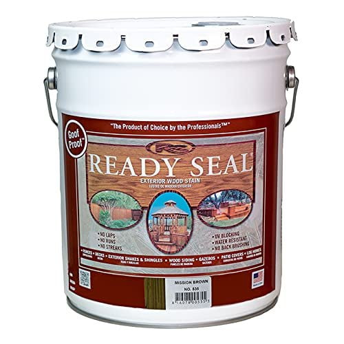 2-Pack of 5 gal Ready Seal 535 Mission Brown Exterior Stain & Sealer for Wood