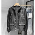 thumbnail image 4 of Sunscreen Men‘s Ultra Thin Breathable Summer Ice Silk Coat Quick Dry Skin Windbreaker Hooded Stretch Sports Jacket W154, 4 of 7