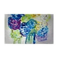 thumbnail image 1 of Betsy Drake DM022G Hydrangea Door Mat - 30 x 50 in., 1 of 1