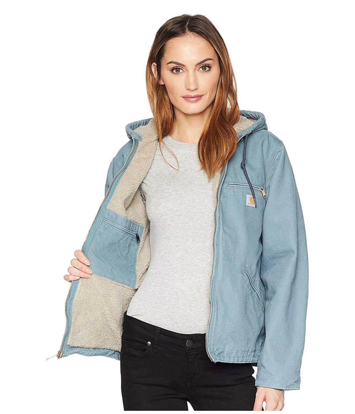 women's half zip puffer jacket